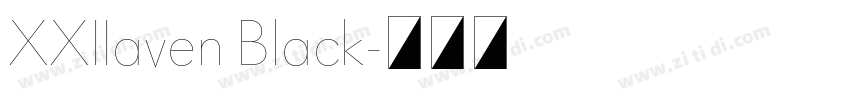 XXIIaven Black字体转换